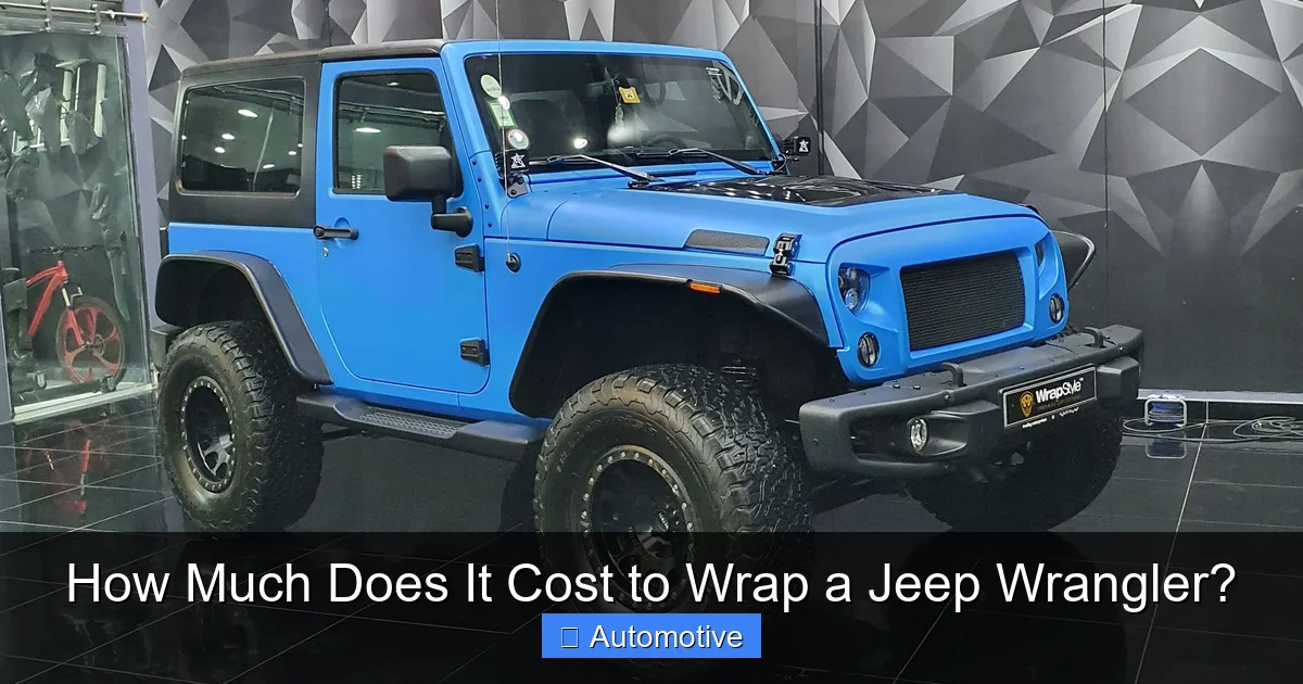 How Much Does It Cost to Wrap a Jeep Wrangler?