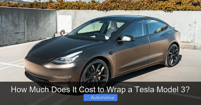 How Much Does It Cost to Wrap a Tesla Model 3?