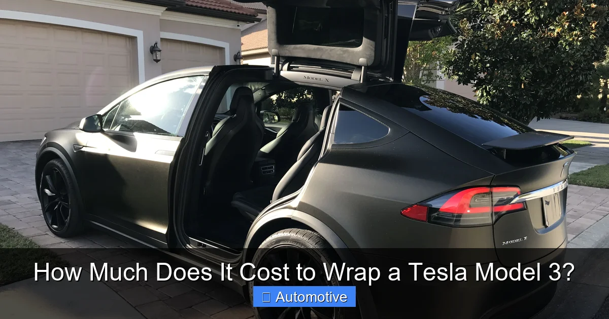 How Much Does It Cost to Wrap a Tesla Model 3?