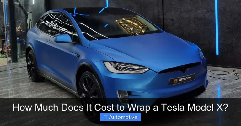How Much Does It Cost to Wrap a Tesla Model X?