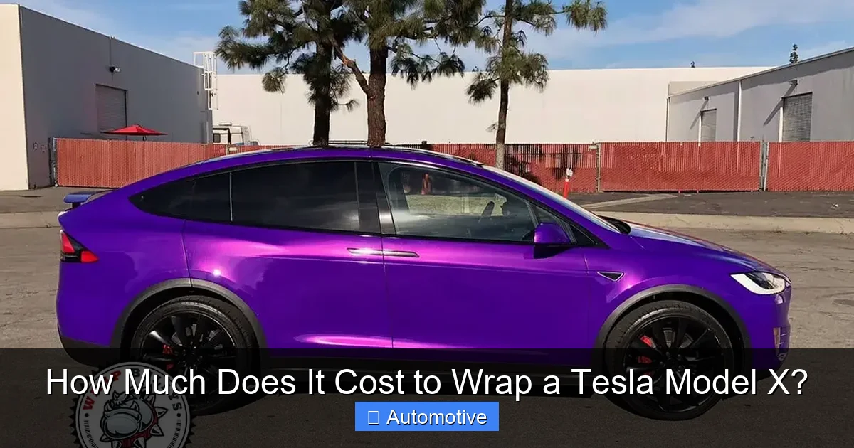 How Much Does It Cost to Wrap a Tesla Model X?