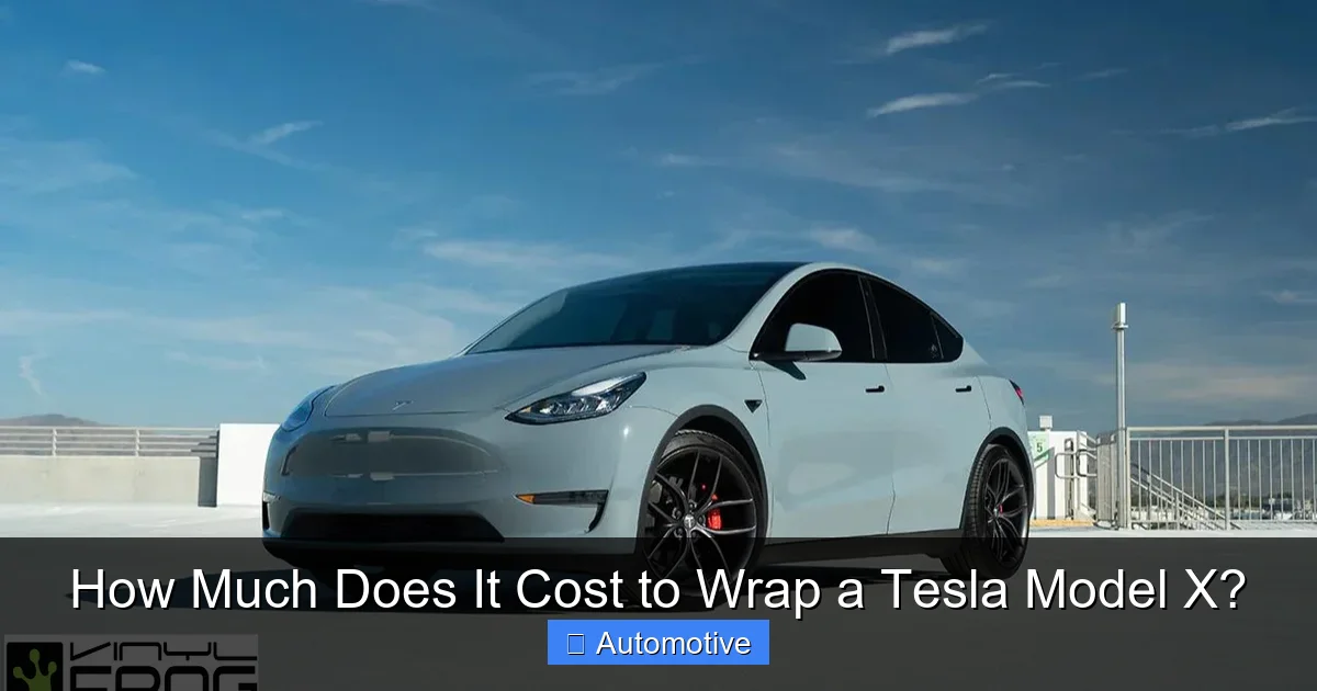 How Much Does It Cost to Wrap a Tesla Model X?