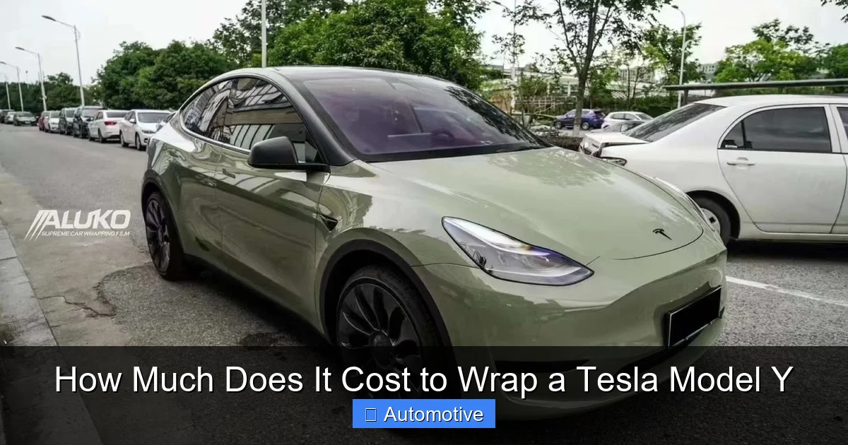 How Much Does It Cost to Wrap a Tesla Model Y