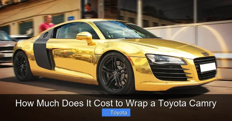 How Much Does It Cost to Wrap a Toyota Camry