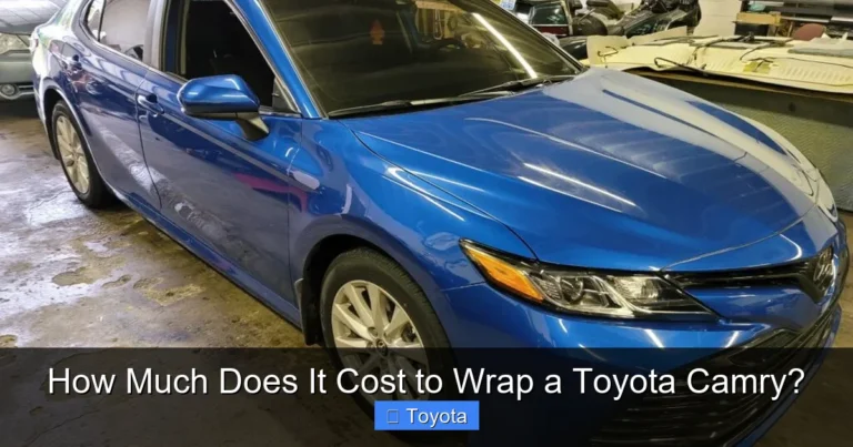 How Much Does It Cost to Wrap a Toyota Camry?