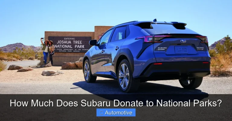 How Much Does Subaru Donate to National Parks?