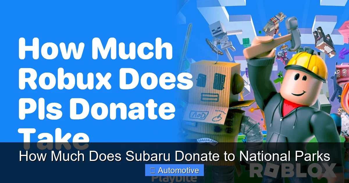 How Much Does Subaru Donate to National Parks