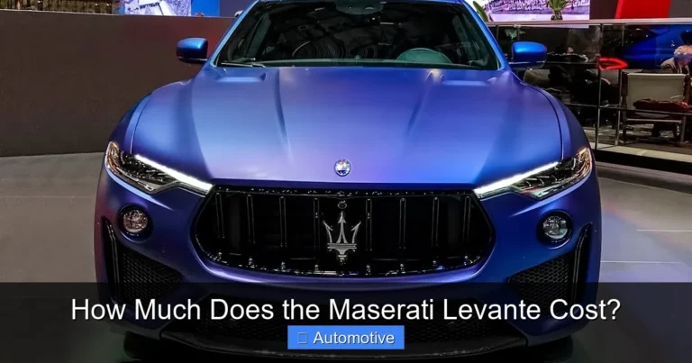 How Much Does the Maserati Levante Cost?