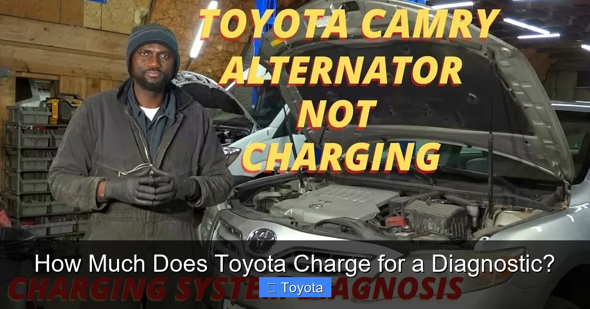 How Much Does Toyota Charge for a Diagnostic?
