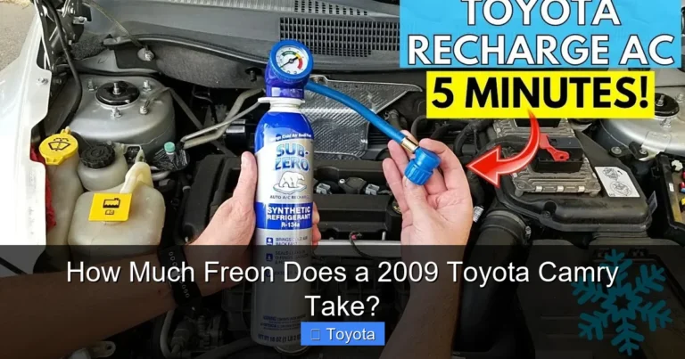 How Much Freon Does a 2009 Toyota Camry Take?