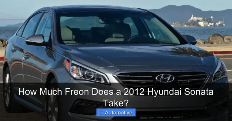 How Much Freon Does a 2012 Hyundai Sonata Take?
