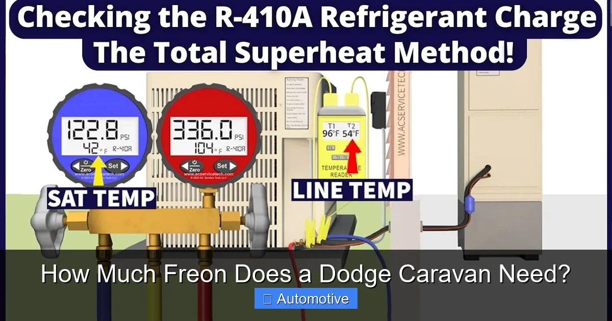 How Much Freon Does a Dodge Caravan Need?
