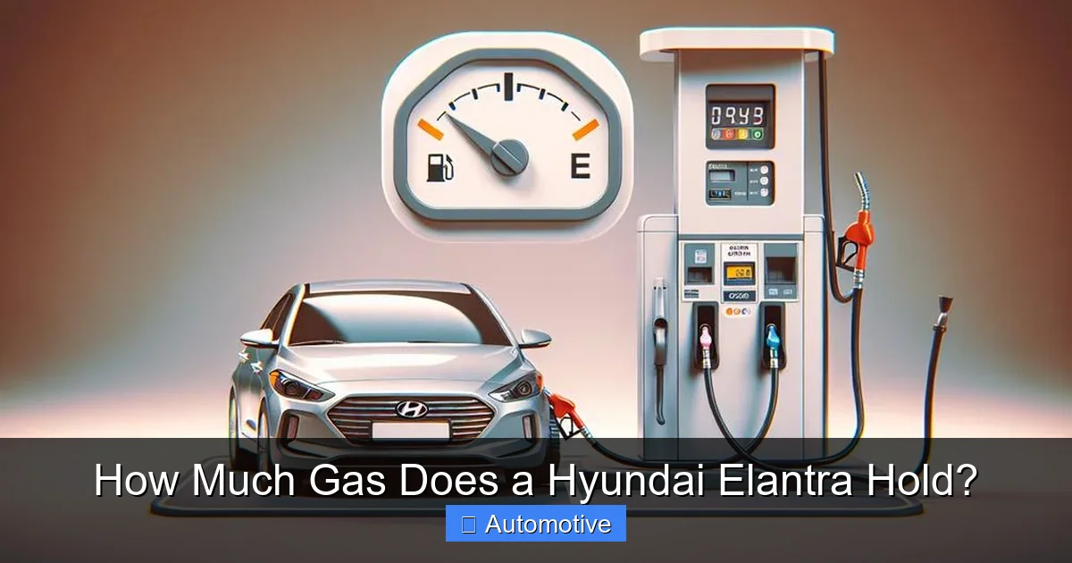 How Much Gas Does a Hyundai Elantra Hold?