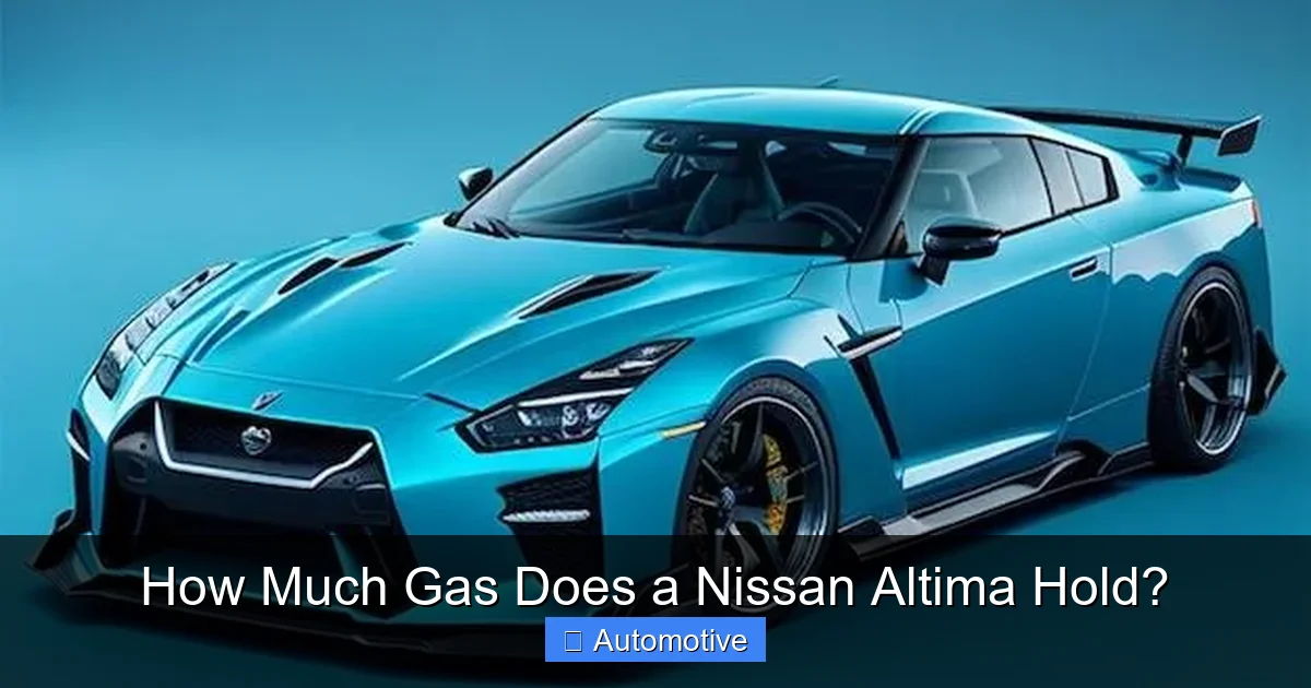 How Much Gas Does a Nissan Altima Hold?