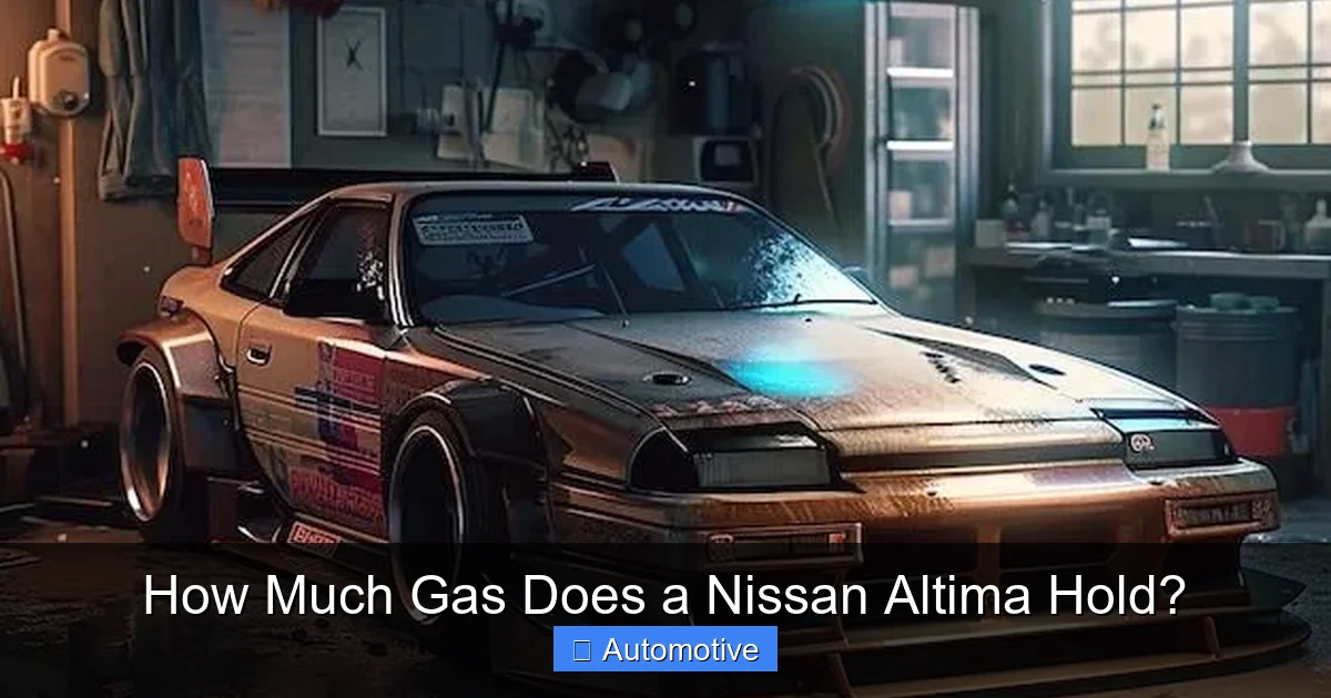 How Much Gas Does a Nissan Altima Hold?