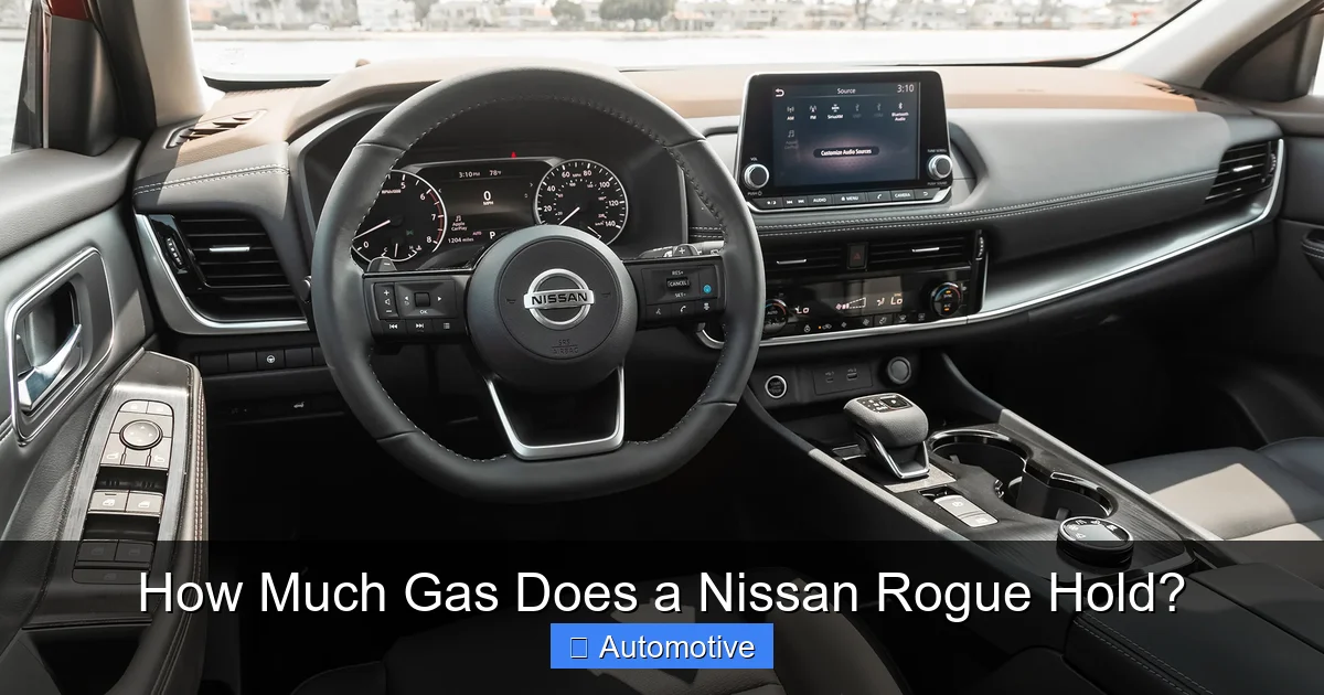How Much Gas Does a Nissan Rogue Hold?