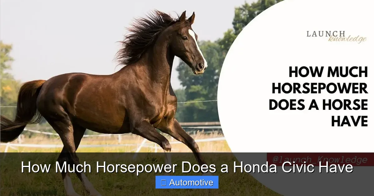 How Much Horsepower Does a Honda Civic Have