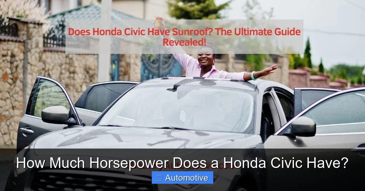 How Much Horsepower Does a Honda Civic Have?