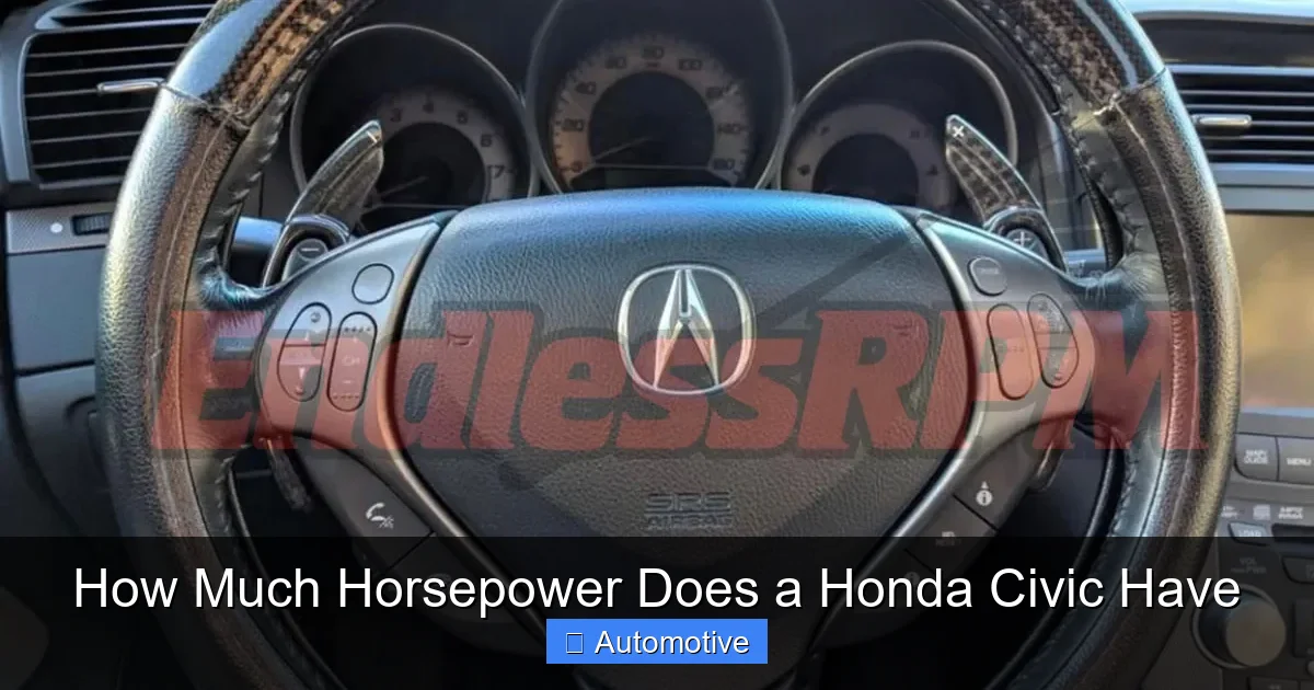 How Much Horsepower Does a Honda Civic Have
