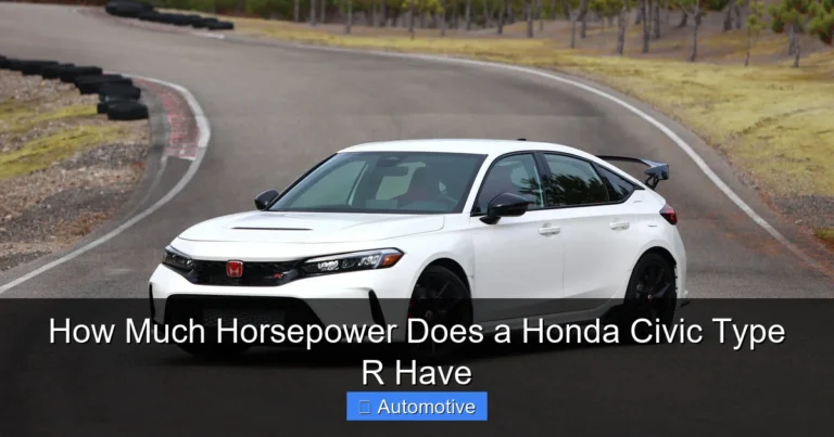How Much Horsepower Does a Honda Civic Type R Have