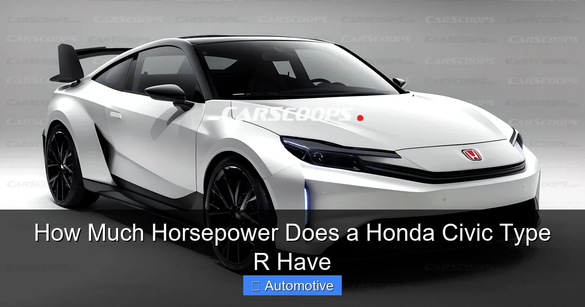 How Much Horsepower Does a Honda Civic Type R Have