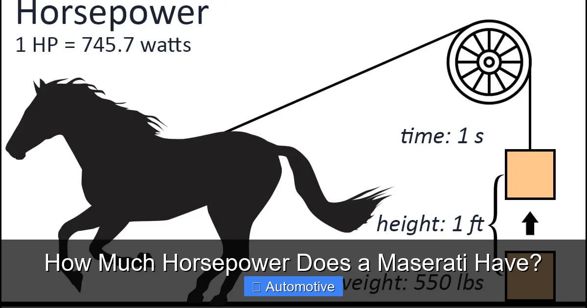 How Much Horsepower Does a Maserati Have?