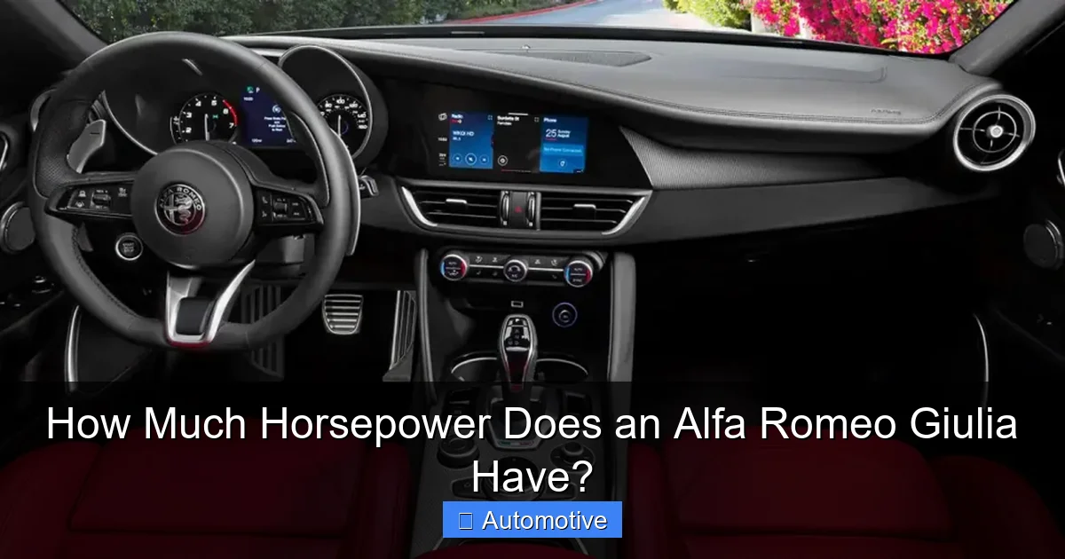 How Much Horsepower Does an Alfa Romeo Giulia Have?