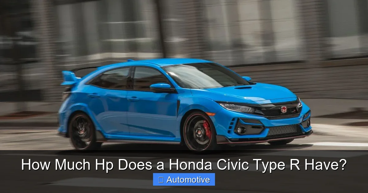 How Much Hp Does a Honda Civic Type R Have?