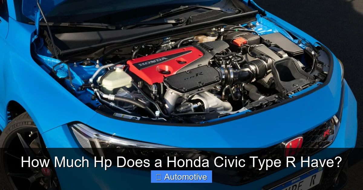How Much Hp Does a Honda Civic Type R Have?