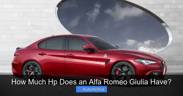 How Much Hp Does an Alfa Romeo Giulia Have?