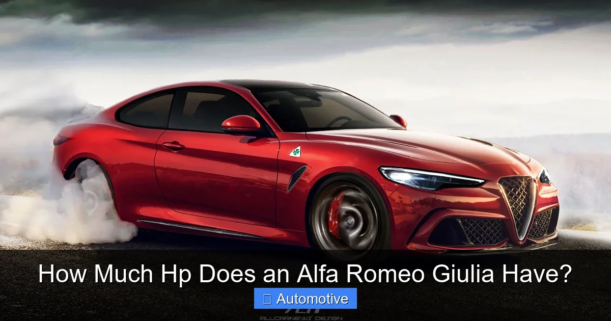 How Much Hp Does an Alfa Romeo Giulia Have?