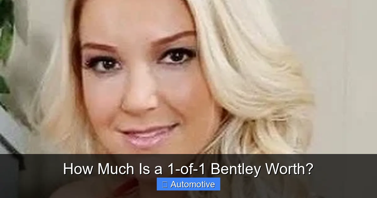 How Much Is a 1-of-1 Bentley Worth?