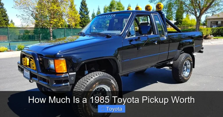 How Much Is a 1985 Toyota Pickup Worth