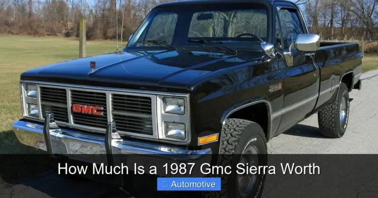 How Much Is a 1987 Gmc Sierra Worth