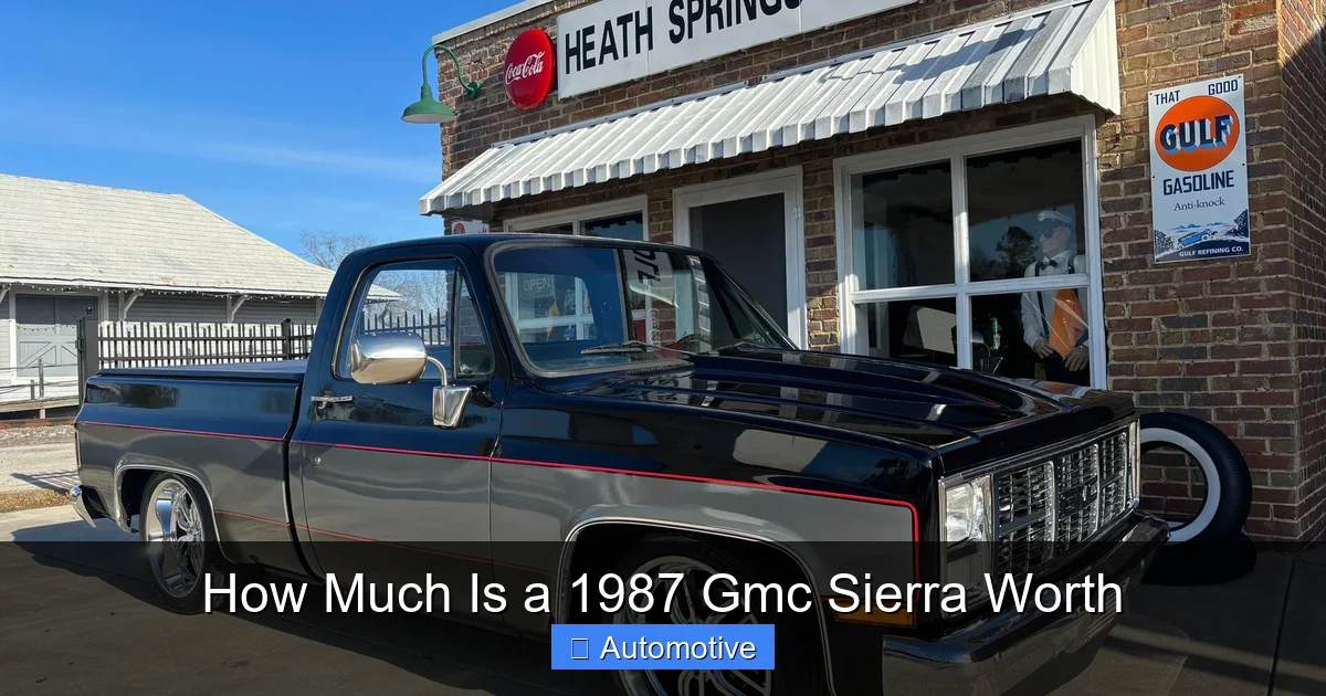 How Much Is a 1987 Gmc Sierra Worth