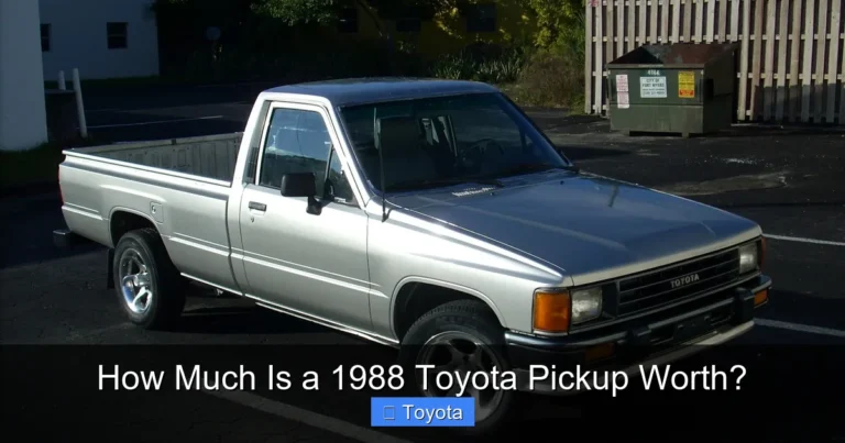 How Much Is a 1988 Toyota Pickup Worth?