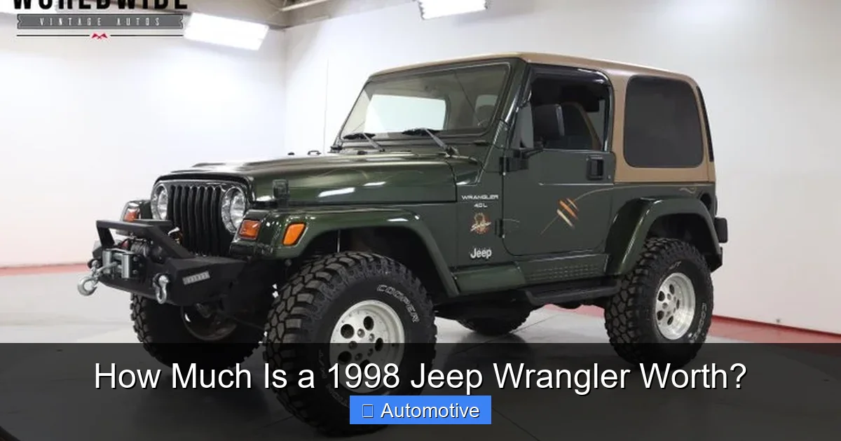 How Much Is a 1998 Jeep Wrangler Worth?