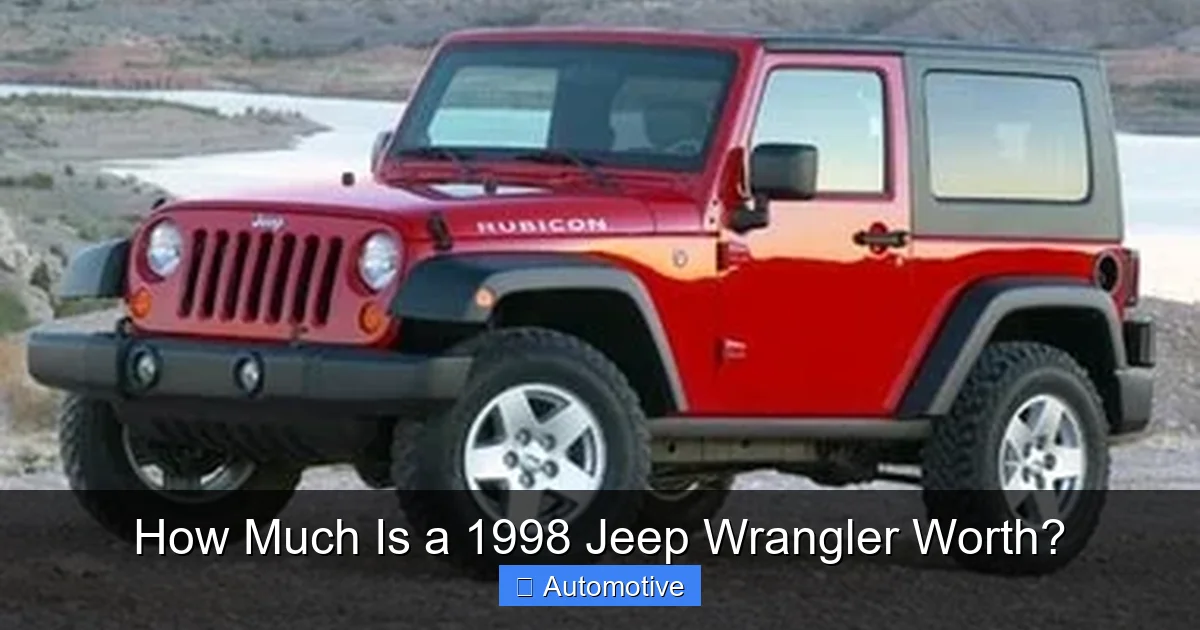 How Much Is a 1998 Jeep Wrangler Worth?
