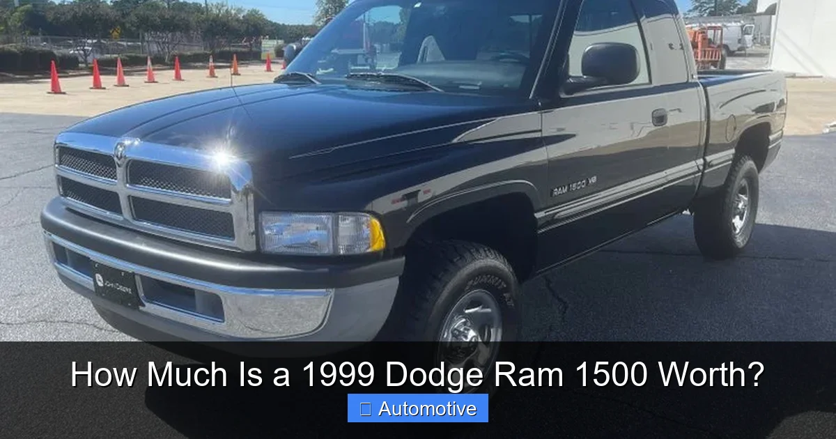 How Much Is a 1999 Dodge Ram 1500 Worth?
