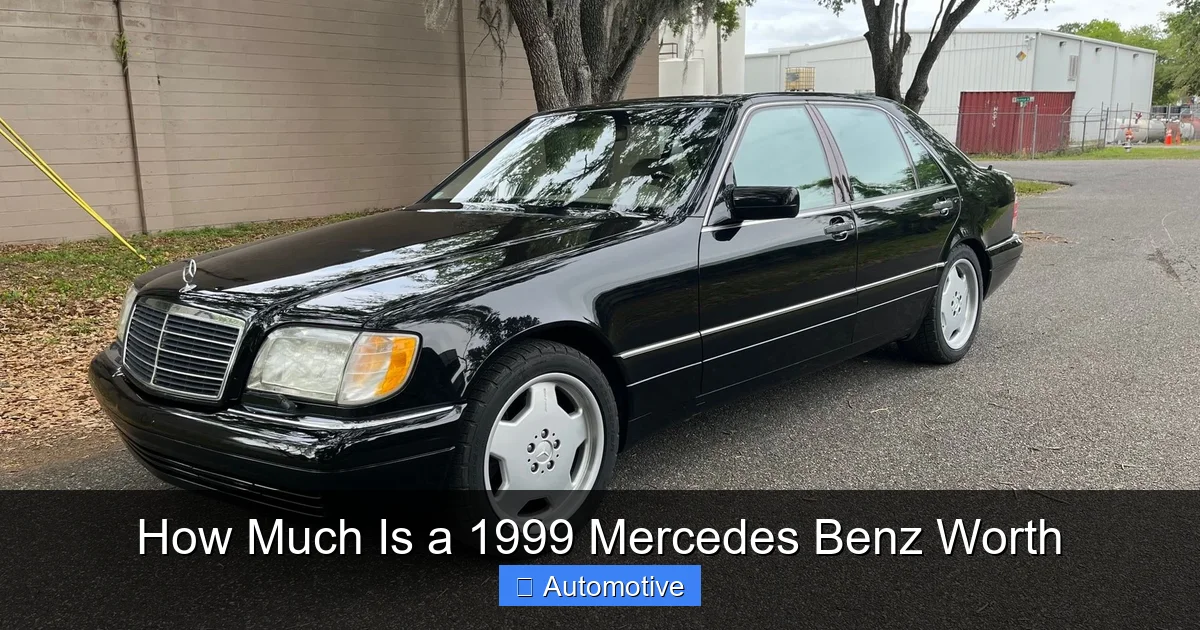 How Much Is a 1999 Mercedes Benz Worth