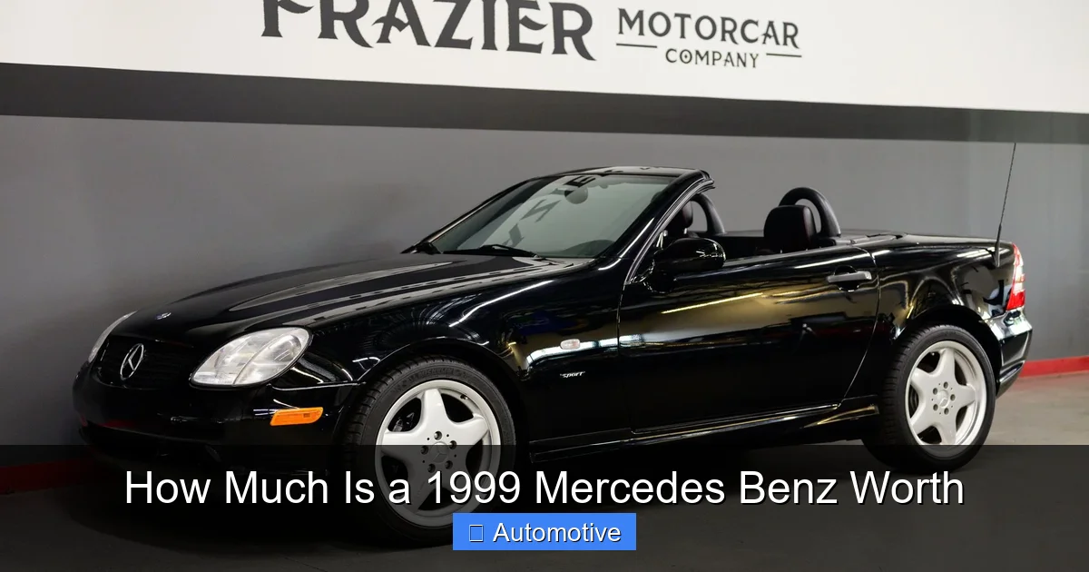 How Much Is a 1999 Mercedes Benz Worth