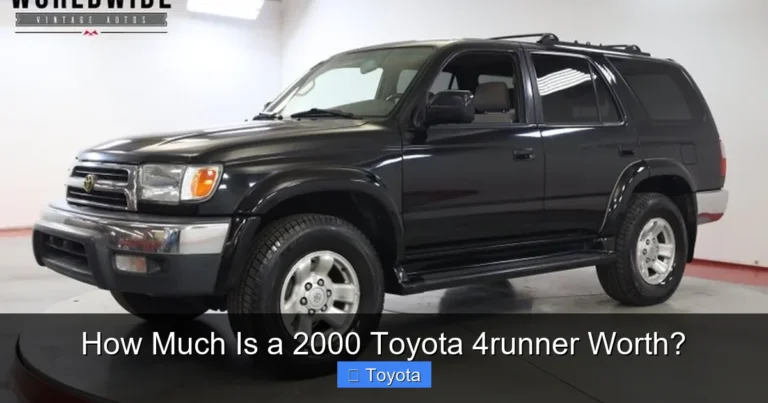 How Much Is a 2000 Toyota 4runner Worth?