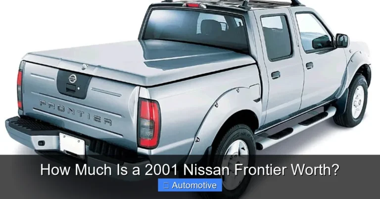 How Much Is a 2001 Nissan Frontier Worth?