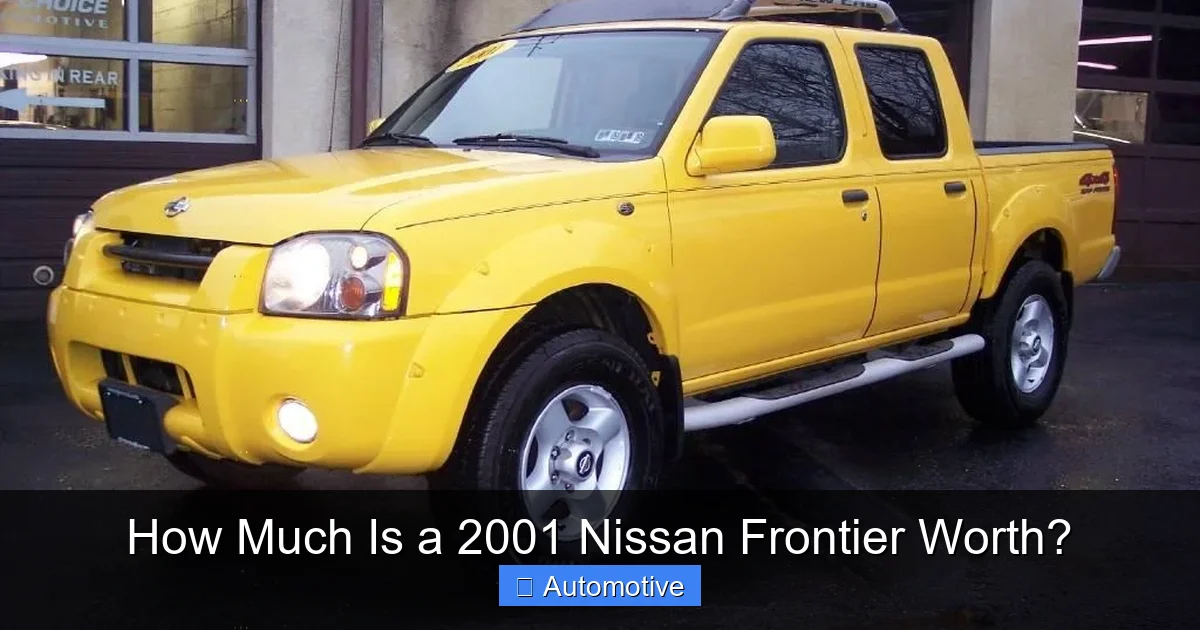 How Much Is a 2001 Nissan Frontier Worth?