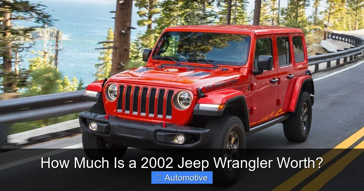 How Much Is a 2002 Jeep Wrangler Worth?