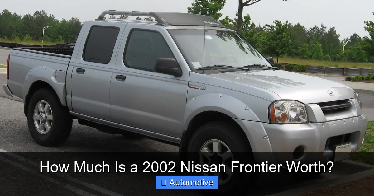 How Much Is a 2002 Nissan Frontier Worth?