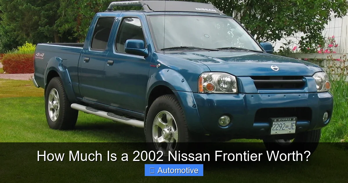 How Much Is a 2002 Nissan Frontier Worth?