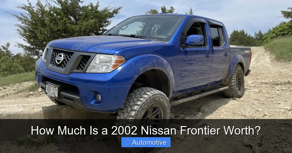 How Much Is a 2002 Nissan Frontier Worth?