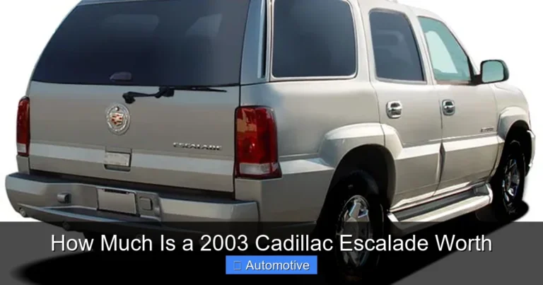 How Much Is a 2003 Cadillac Escalade Worth