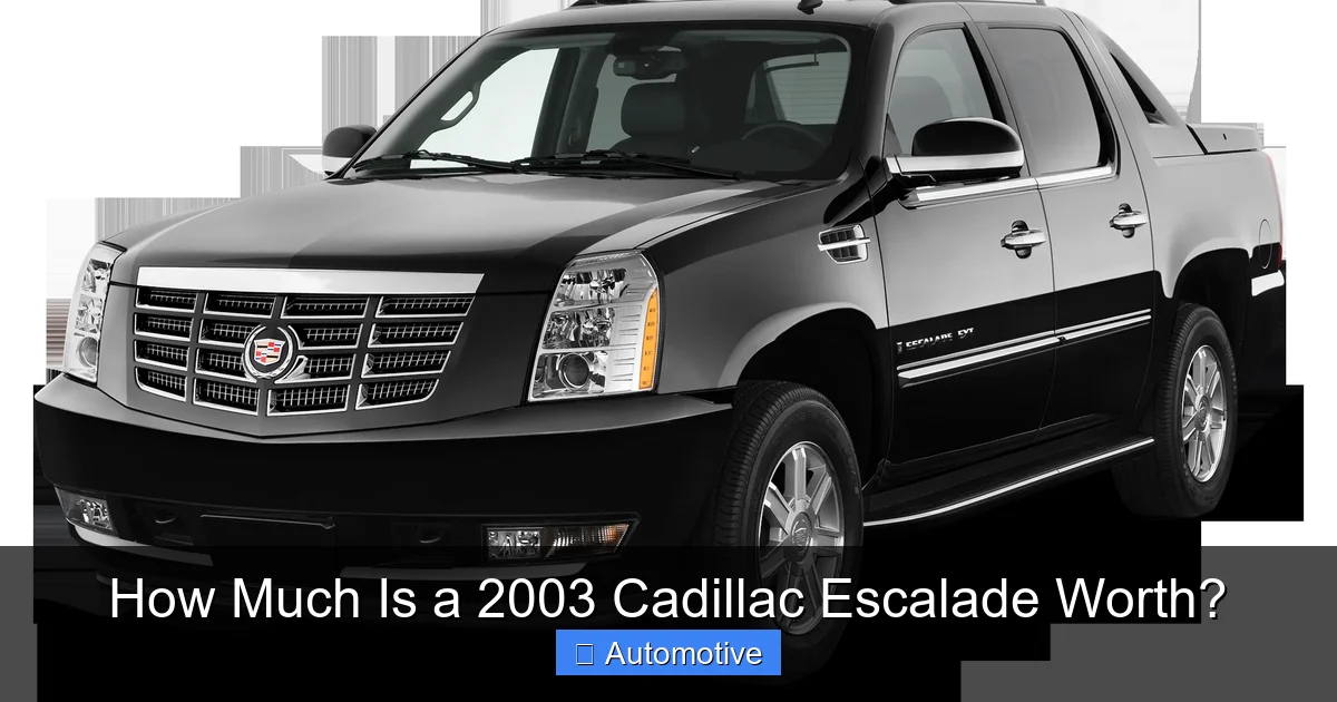 How Much Is a 2003 Cadillac Escalade Worth?